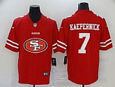 Nike 49ers 7 Colin Kaepernick Red Team Big Logo Vapor Untouchable Limited Jersey,baseball caps,new era cap wholesale,wholesale hats
